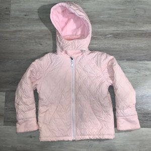 Pink Puffer Jacket Girls Size Medium 6